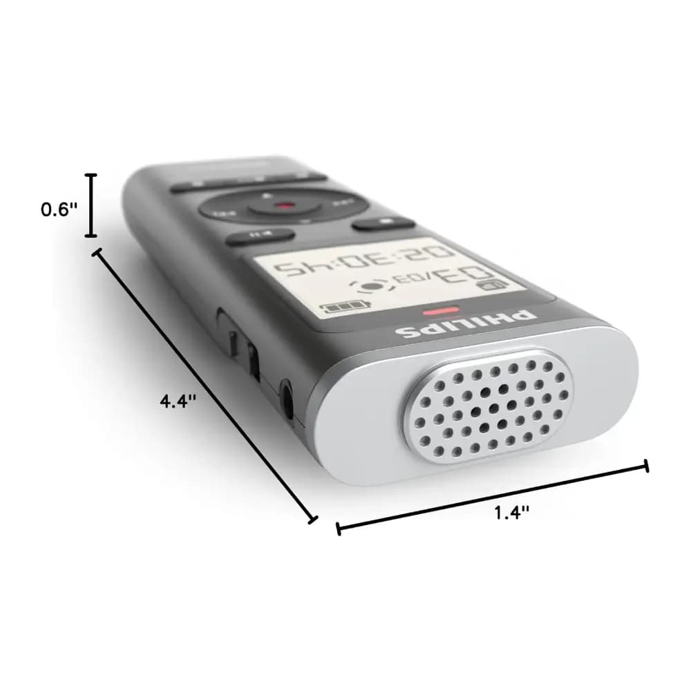 Philips DVT1170 recorder with 360° microphone for clear sound Philips DVT1170 recorder with 360° microphone for clear sound