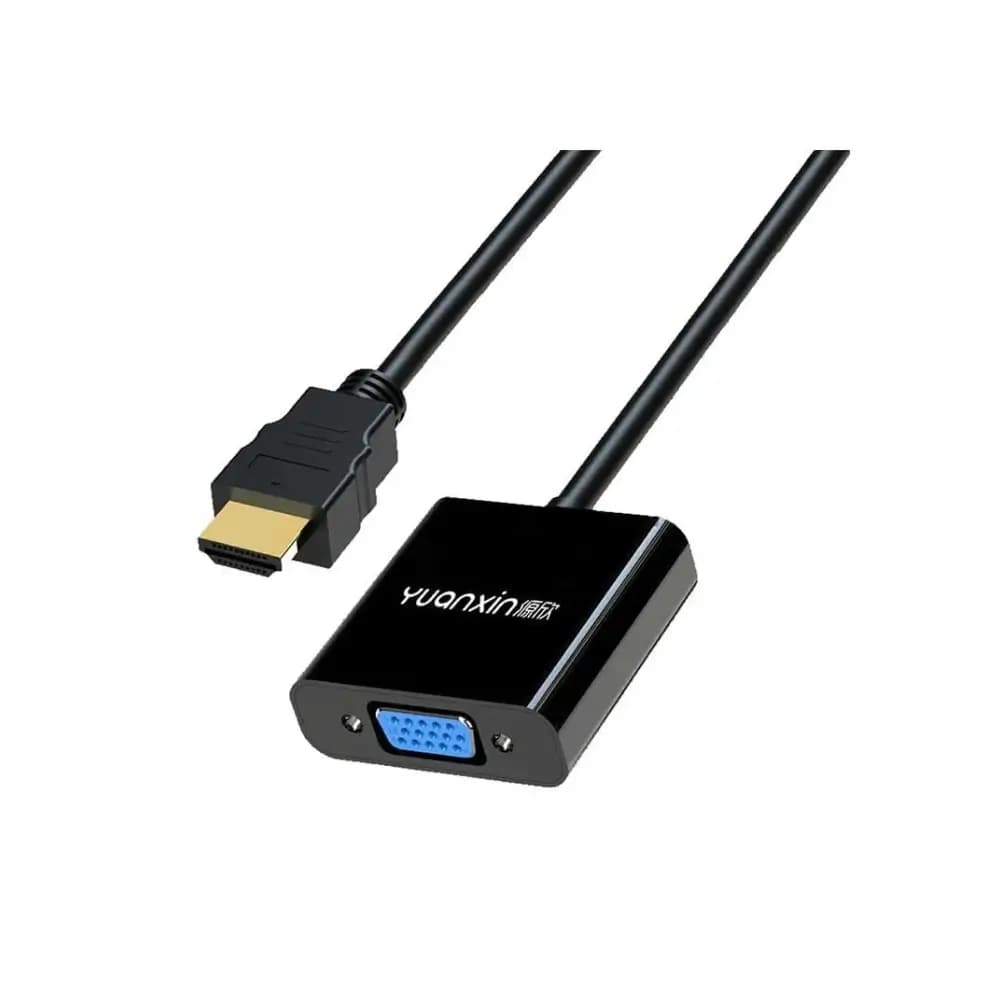 Yuanxin YHV-012 HDMI male to VGA female converter with audio cable