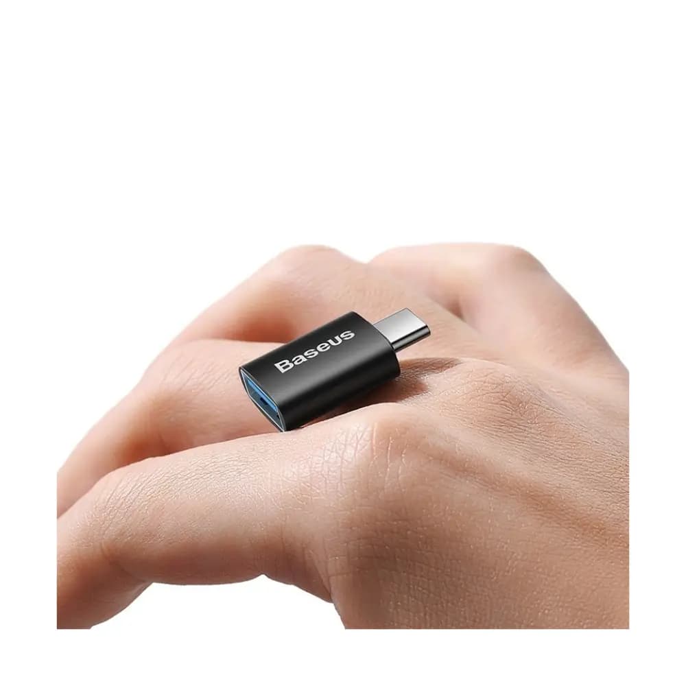 Baseus Ingenuity Series Mini black USB-C to USB-A OTG adapter Baseus Ingenuity Series Mini black USB-C to USB-A OTG adapter