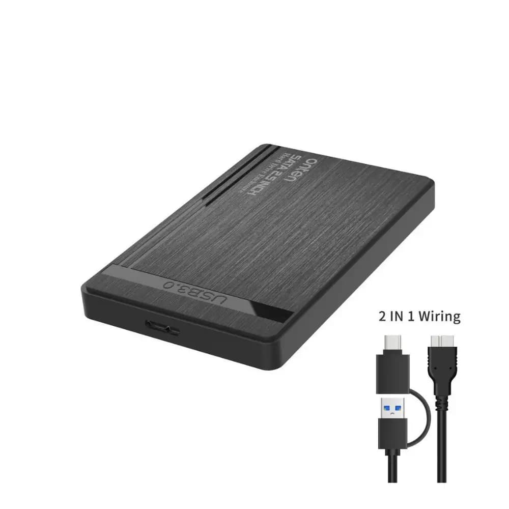 Onten OTN-UHD1 2.5 Inch HDD Enclosure with USB Type-C Onten HDD enclosure with USB Type-C and Type-A connectivity