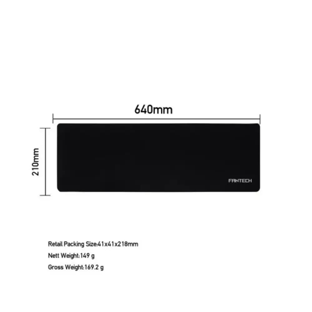 Fantech MP64 Basic XL mouse pad showing non-slip rubber base Fantech MP64 Basic XL mouse pad showing non-slip rubber base