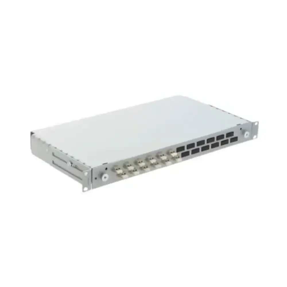 R&M 12 port fiber rack mount LIU with LC-PC adapters