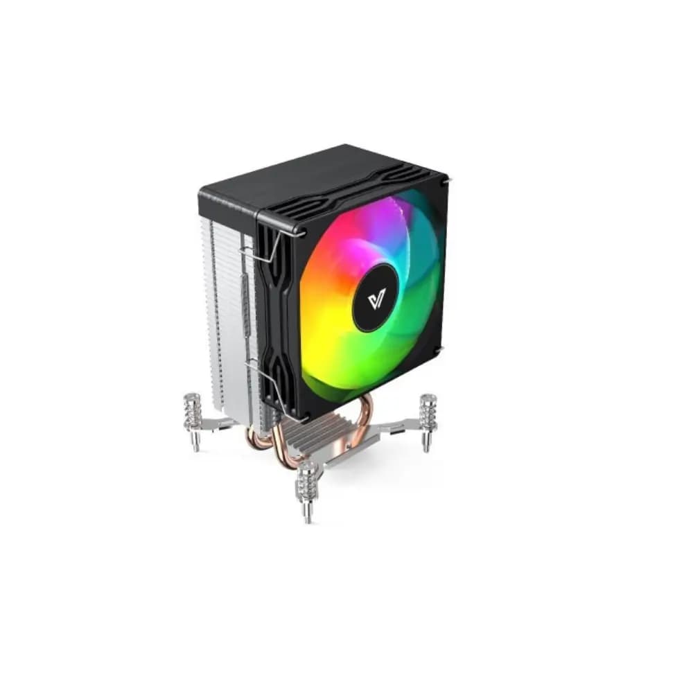 Two 6 mm heat pipes on the Value-Top GLACIO X100 CPU cooler base