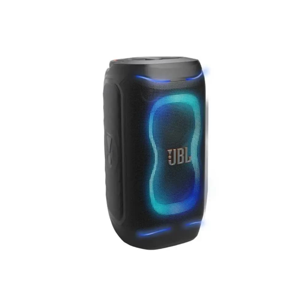 Close-up of JBL PartyBox 130 foldable ergonomic carry handle