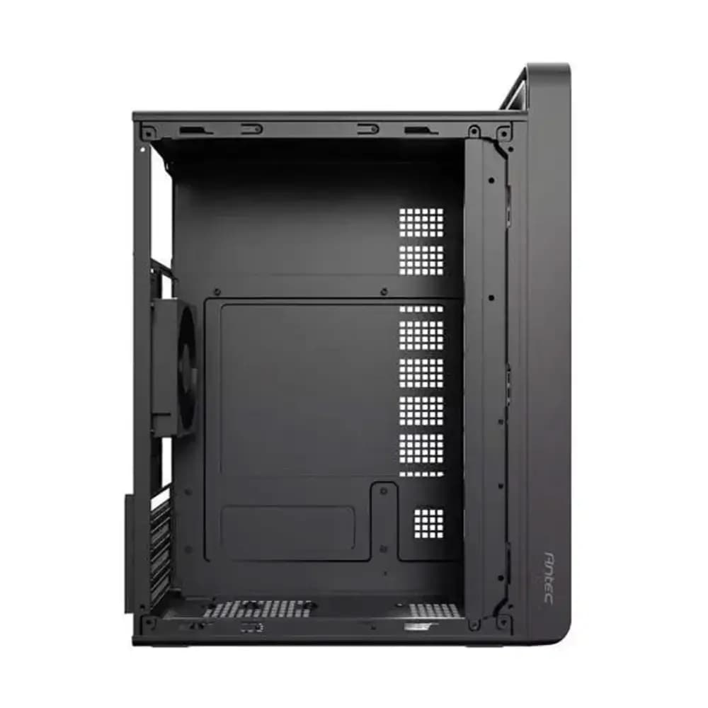 Antec ST6M ARGB black Micro-ATX mini tower casing front view Antec ST6M ARGB black Micro-ATX mini tower casing front view