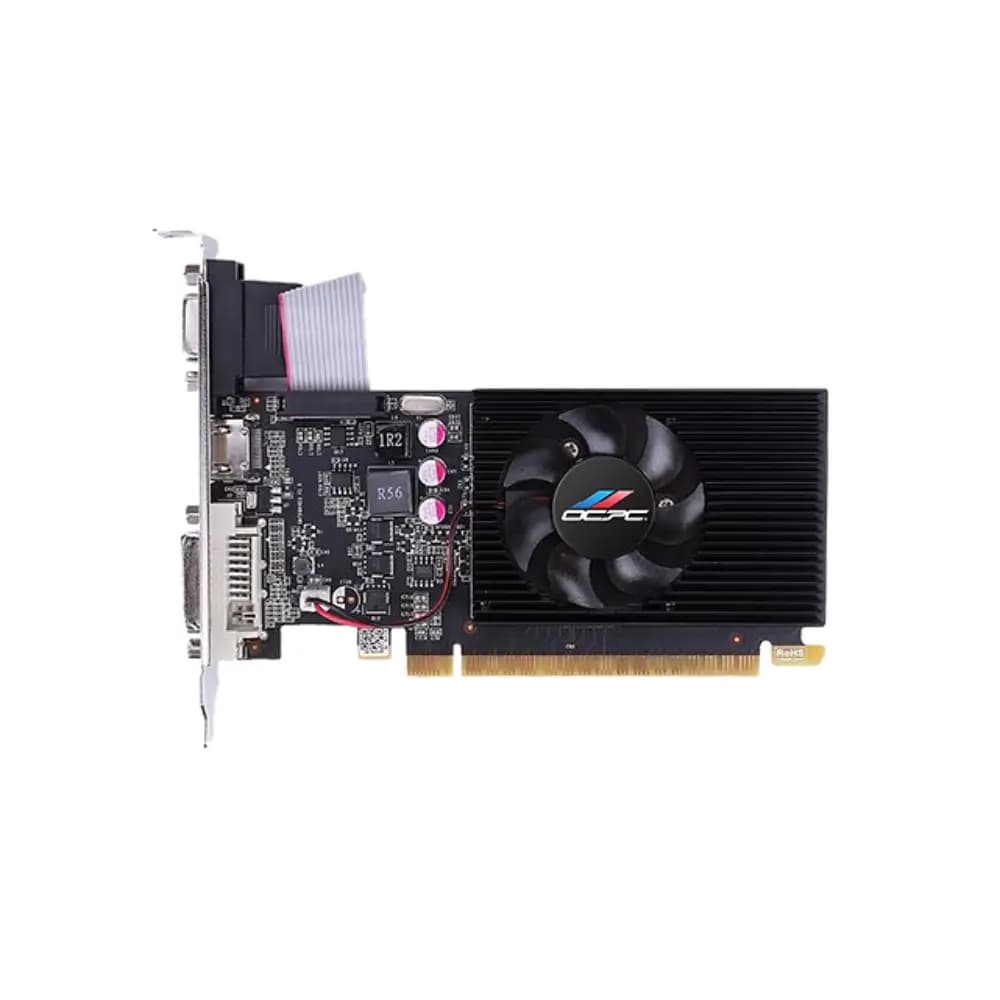 Cooling fan on the OCPC GT 730 graphics card for stable temperatures Cooling fan on the OCPC GT 730 graphics card for stable temperatures