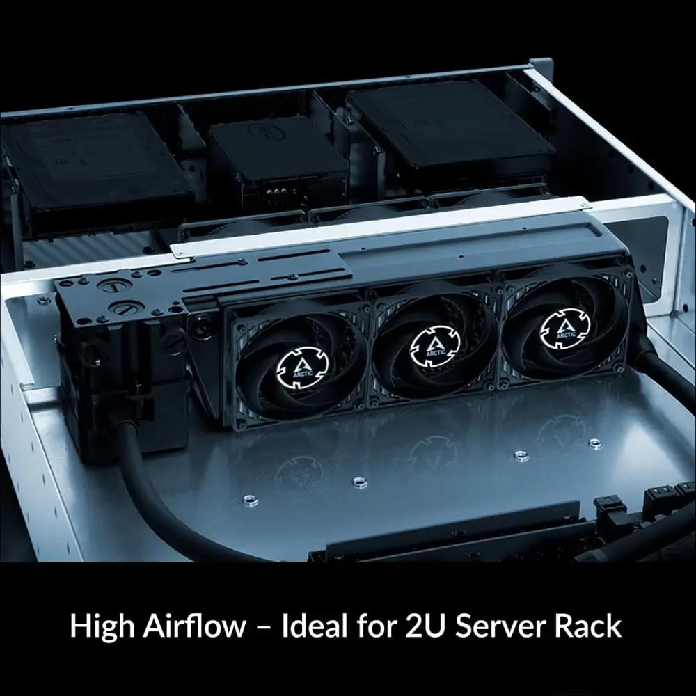 ARCTIC P8 Max 80mm high speed PWM casing fan front view ARCTIC P8 Max 80mm high speed PWM casing fan front view
