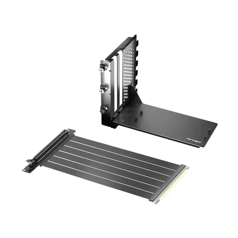 Close-up of the PCIe connector on the Antec riser cable Close-up of the PCIe connector on the Antec riser cable