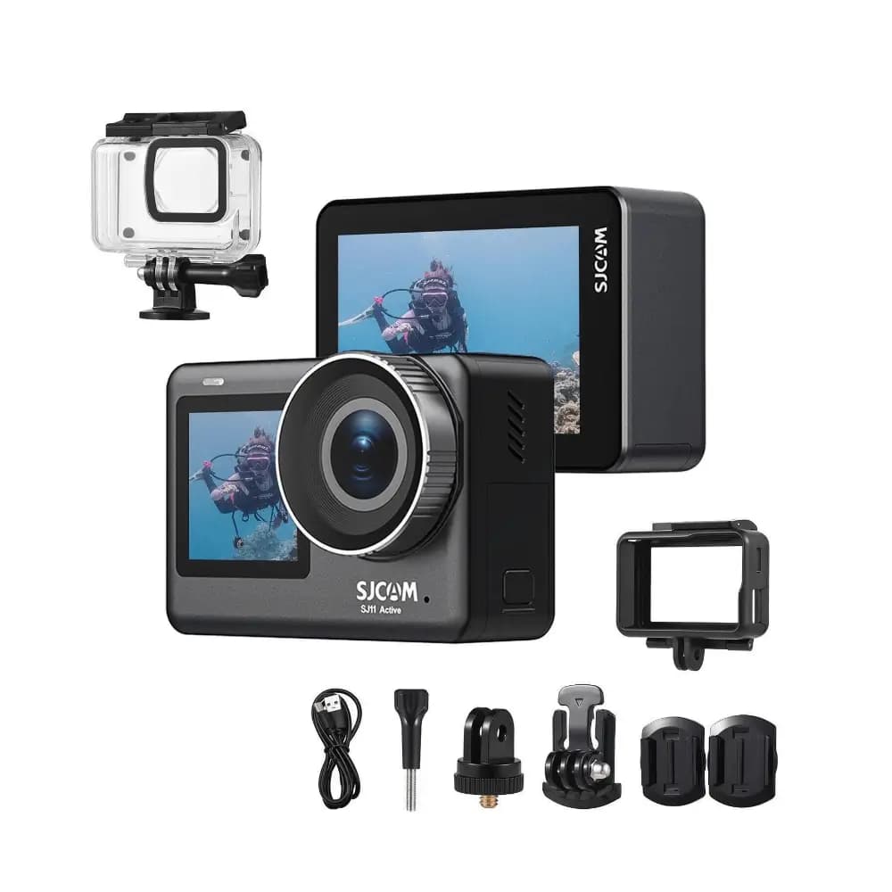 SJCAM SJ11 Active 4K Action Camera with Dual Screen SJCAM SJ11 Active 4K action camera with front and rear displays