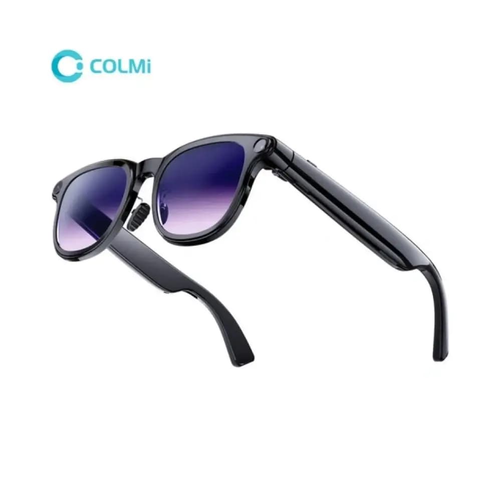 COLMI A2 smart AI glasses front view with built-in 8MP camera