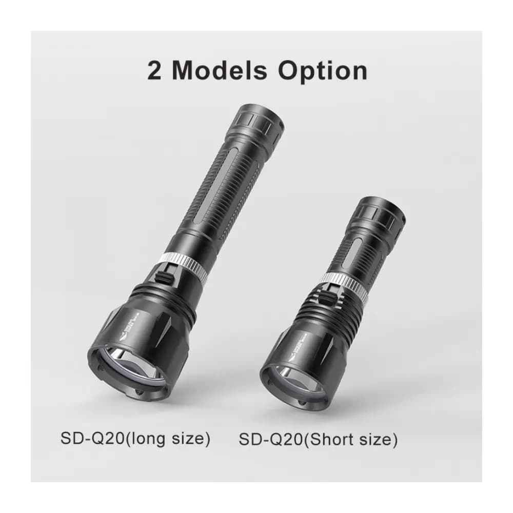 Concise: SMILING SHARK SD-Q20A High-Intensity Diving Flashlight Smiling Shark SD-Q20A high-intensity diving flashlight, front view