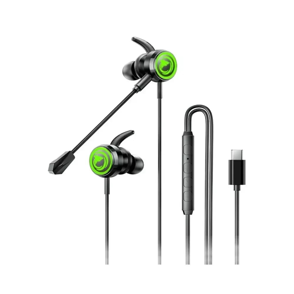 REMAX RM-709A Type-C Wired Gaming Earphones with Mic REMAX RM-709A Type-C wired gaming earphones with detachable mic