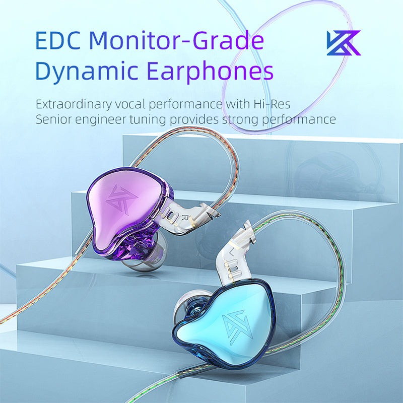 KZ EDC 10mm PET Diaphragm Dynamic Driver Earphone