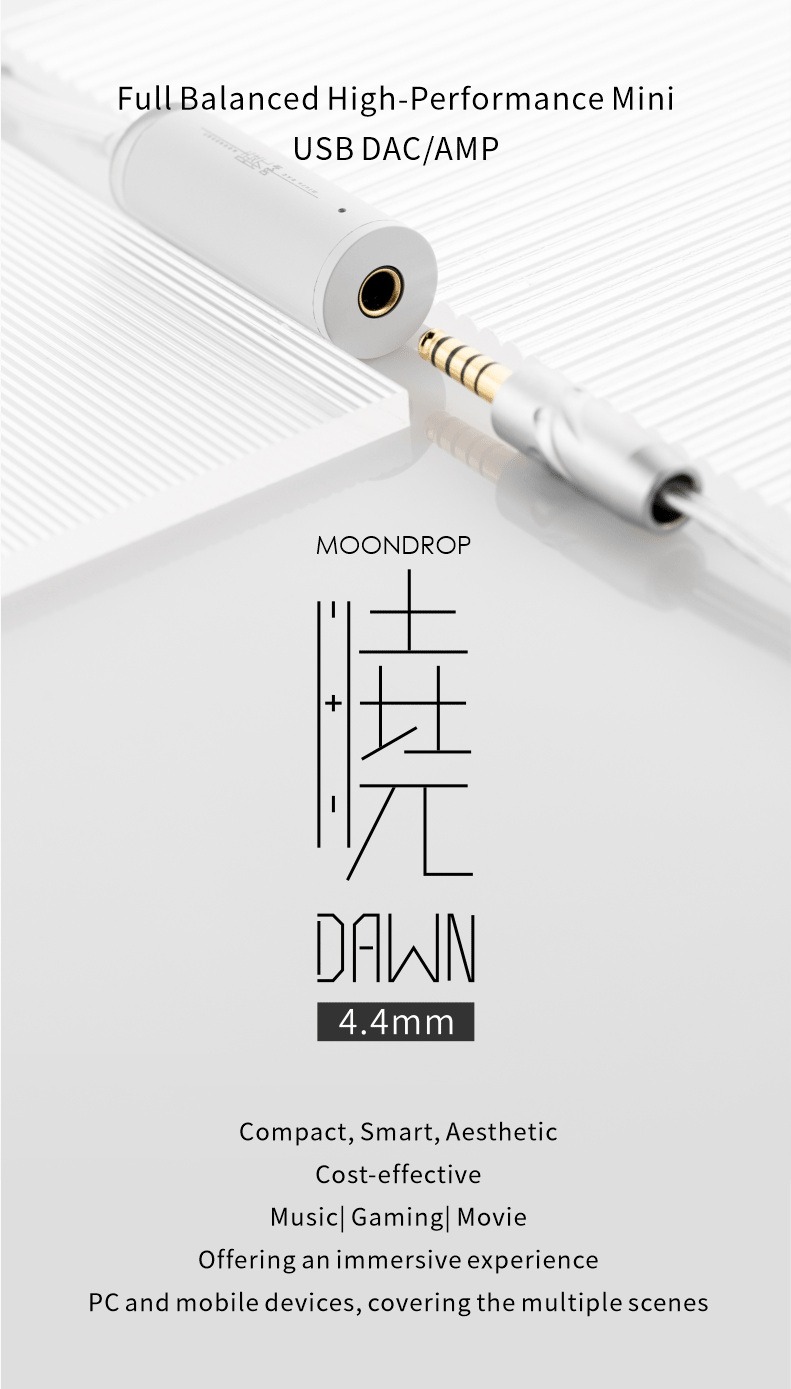 Moondrop Dawn 4.4mm Dual CS43131 Full Balanced High-Performance Mini USB DAC / AMP