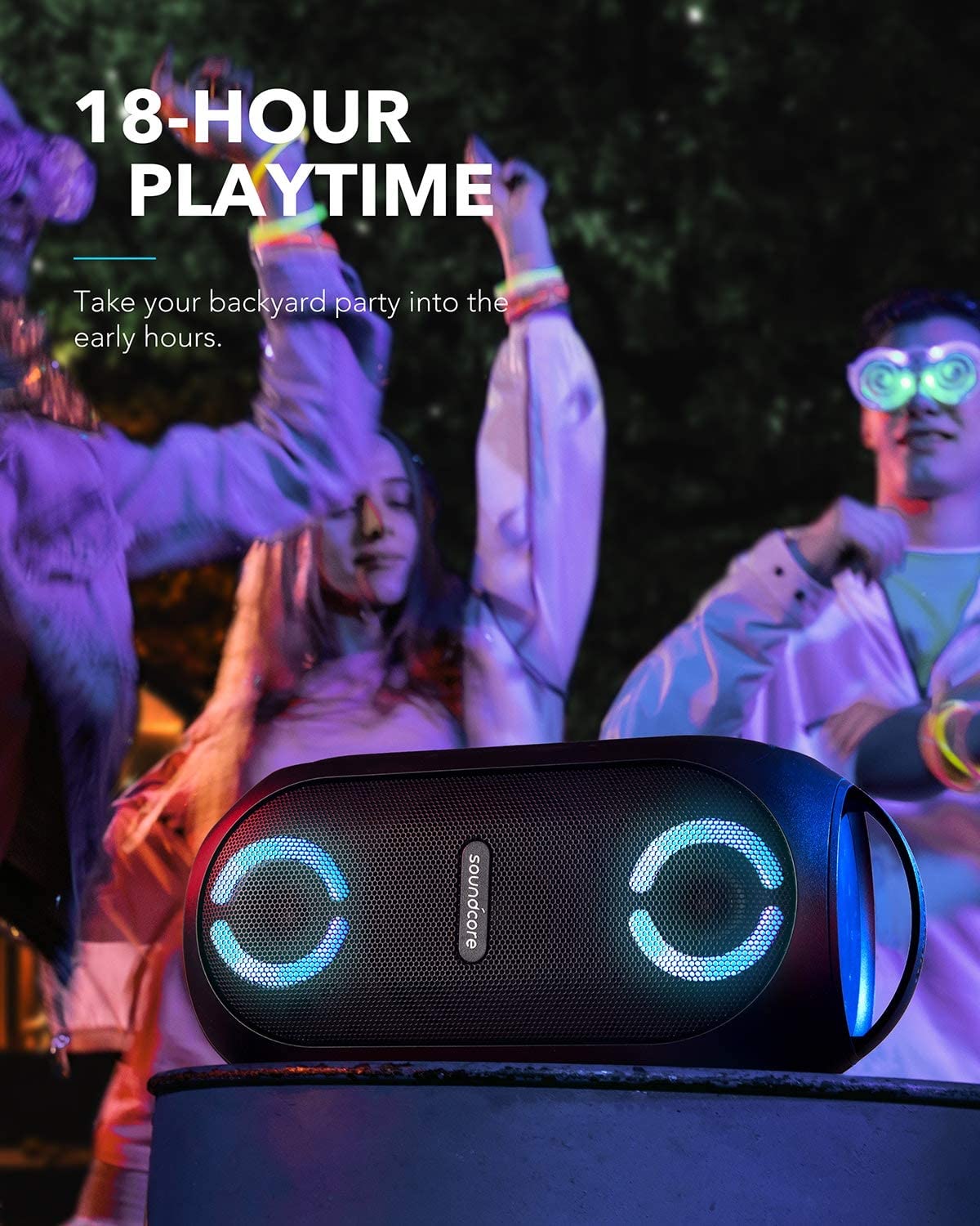 Anker Soundcore Rave Mini PartyCast Portable Speaker