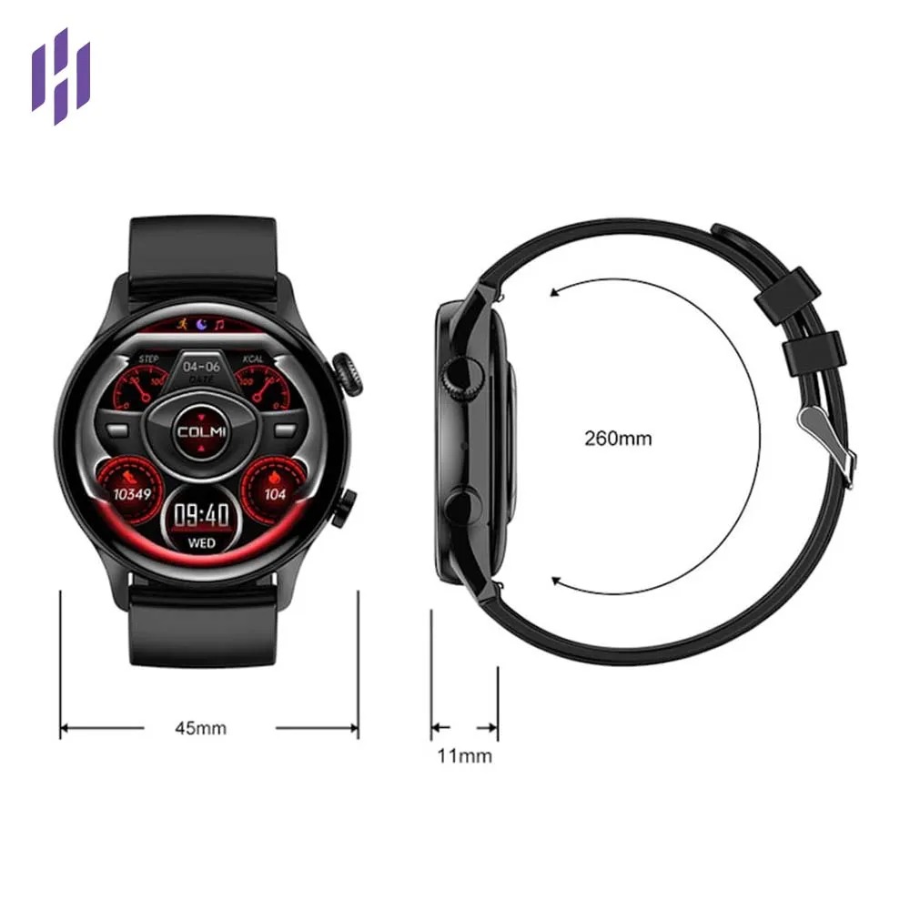 COLMI I30 Smart Watch: Feature: Brand: Colmi Chipset: Realtek RTL8762DT and JieLi HN333. Heart rate sensor: SC7R31. Screen: AMOLED 1.36 inch, 390*390 pixel. Battery: Capacity 300 mAh, time 3~7 days. Waterproof level: IP68 Waterproof. APP: FitCloudPro. Suitable for mobile phones with Android 4.4 or higher, or iOS 9.0 or higher.