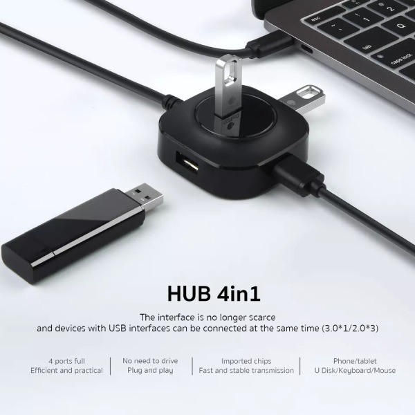 Coteetci Universal 4 in 1 Ports Expansion Hub
