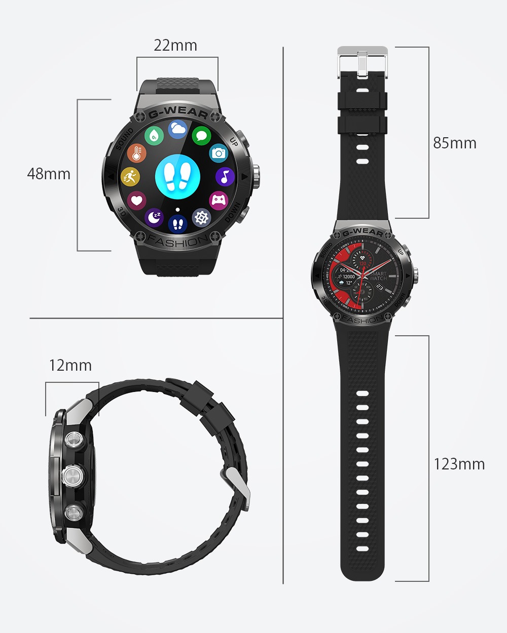 BlitzWolf BW-AT3C Smart Call Sports Watch