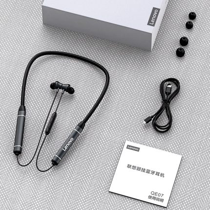 Lenovo QE07 Bluetooth Neckband HD Stereo Sound