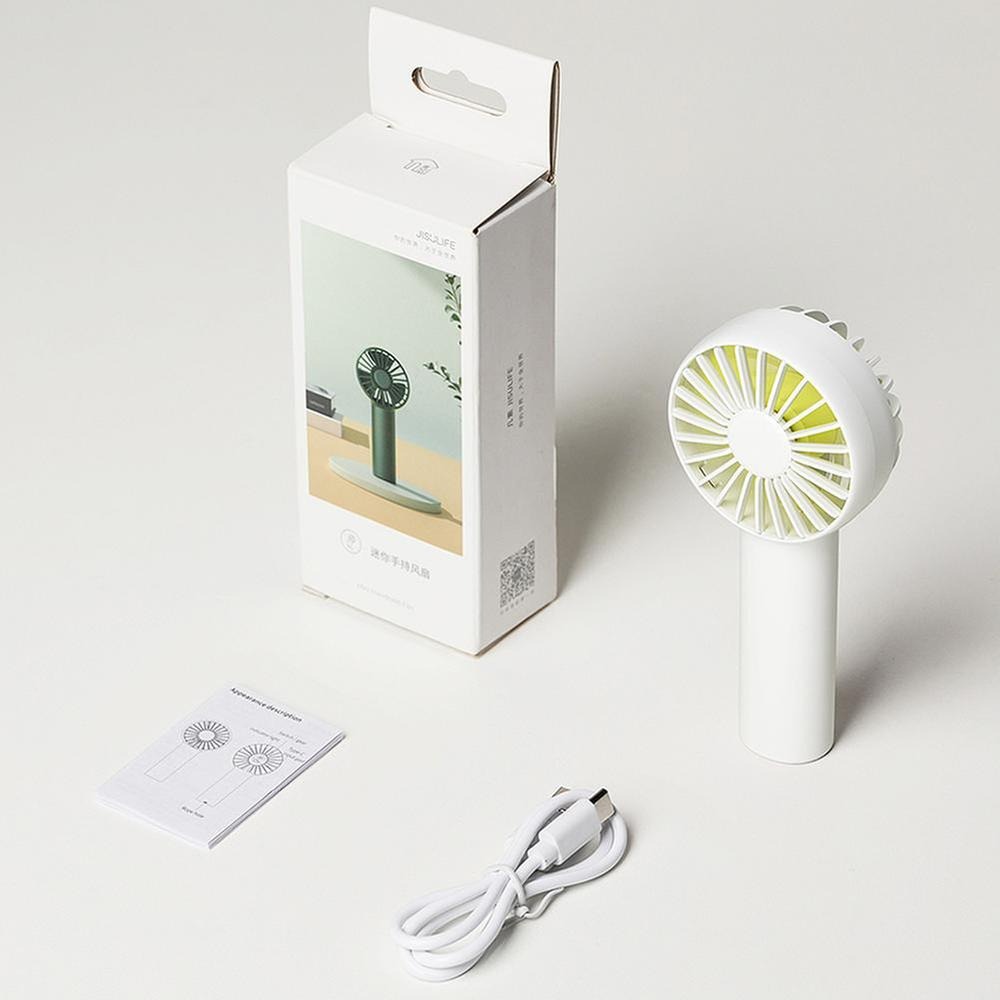 JISULIFE Fa20X Handheld Portable Hand Held Fan 4000mAh: Feature: Long Battery Life：4000mAh Battery, 4-16 hours working time Fast Charging: TYPE-C,get it fully charged for only 3-4h Wind Power Upgraded：the fastest motor rotation speed is up to 4400RPM. 3 Wind Speeds：Soft Breeze- Gentle Wind-Strong Wind Material Upgraded: made of ABS material,long use does not fade. 