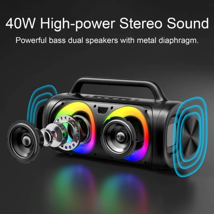 JOYROOM JR-MW02 40W Wireless Speaker with RGB Lights