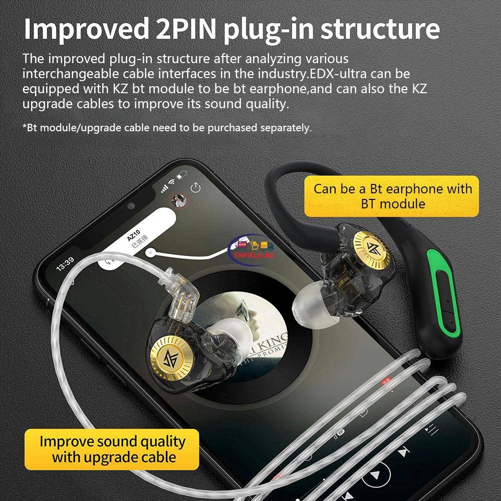 KZ EDX Ultra 10mm Dual Magnetic Dynamic Earphone