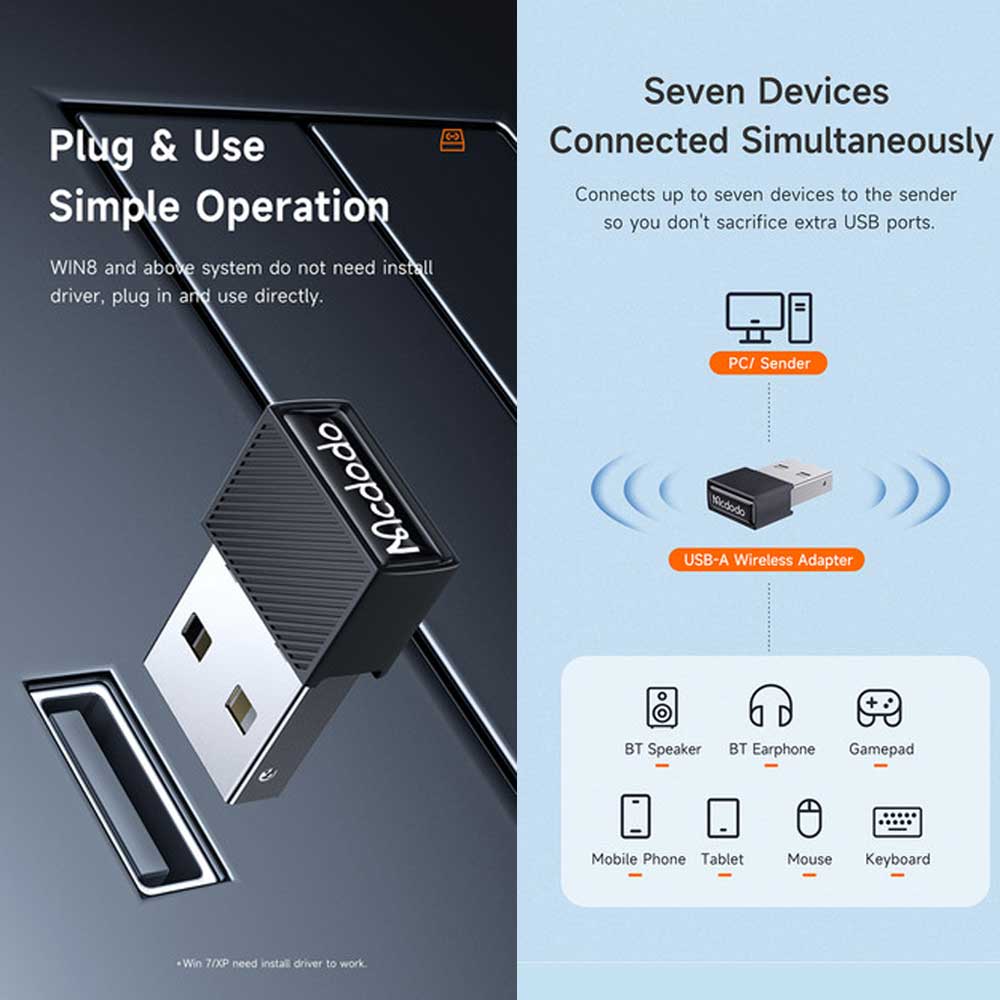 Mcdodo OT-1580 Wireless Bluetooth Receiver