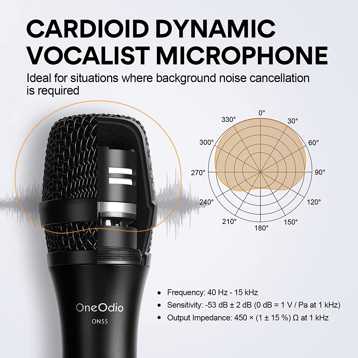 OneOdio ON55 Wired Vocal Dynamic Microphone