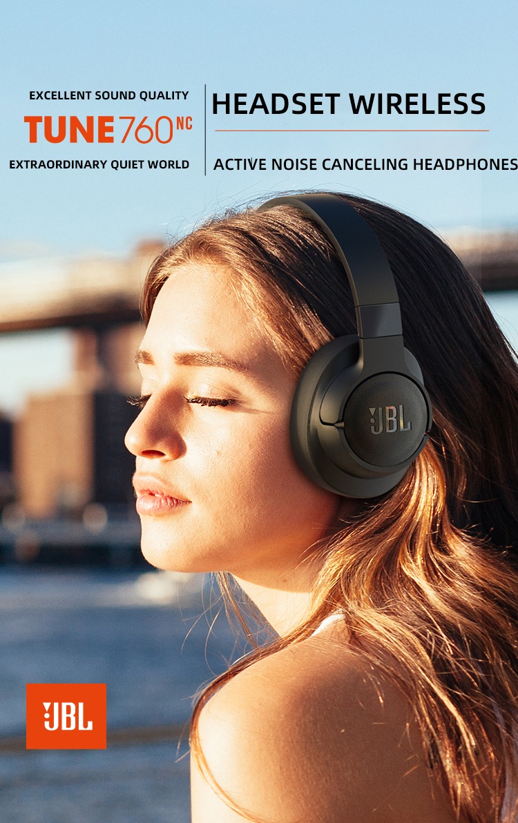 JBL Tune 760NC Wireless Headphones with Active Noise Cancellation