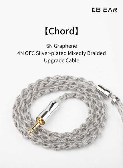 KBEAR Chord 6N Graphene+4N OFC Silver-plated Mixedly Braided Upgrade Cable
