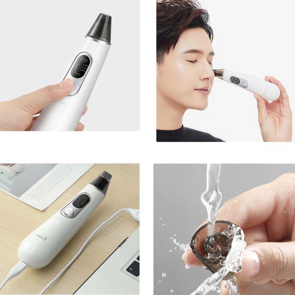 Xiaomi Wellskins Electric Blackhead Cleaner Deep Pore Cleanser Acne Pimple Removal Vacuum Suction Facial