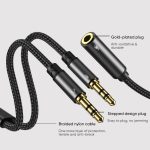 SY-A05 2 in 1 Y-splitter headphone adapter 3.5mm