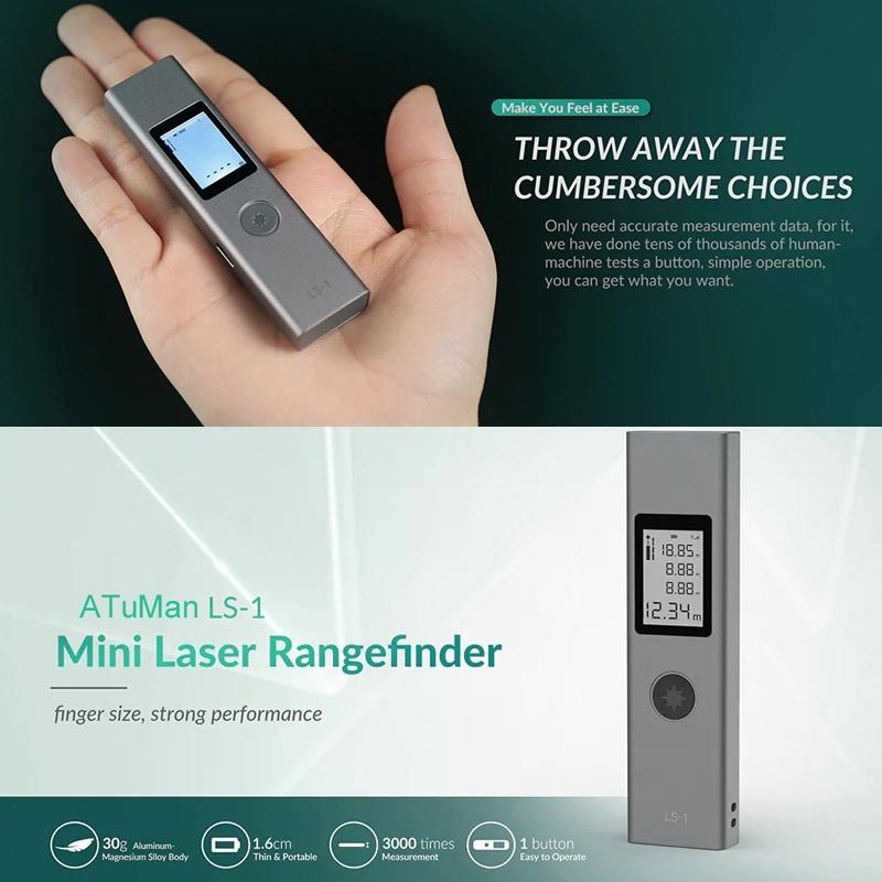 Xiaomi ATuMan DUKA LS-1 Rechargeable Digital Laser Rangefinder Distance Meter 