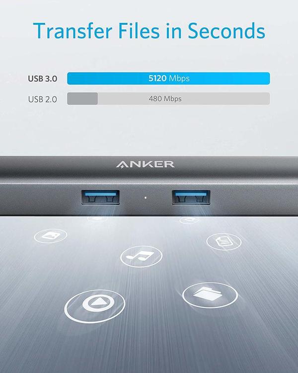 Anker PowerExpand Plus 5-in-1 USB-C Ethernet Hub 