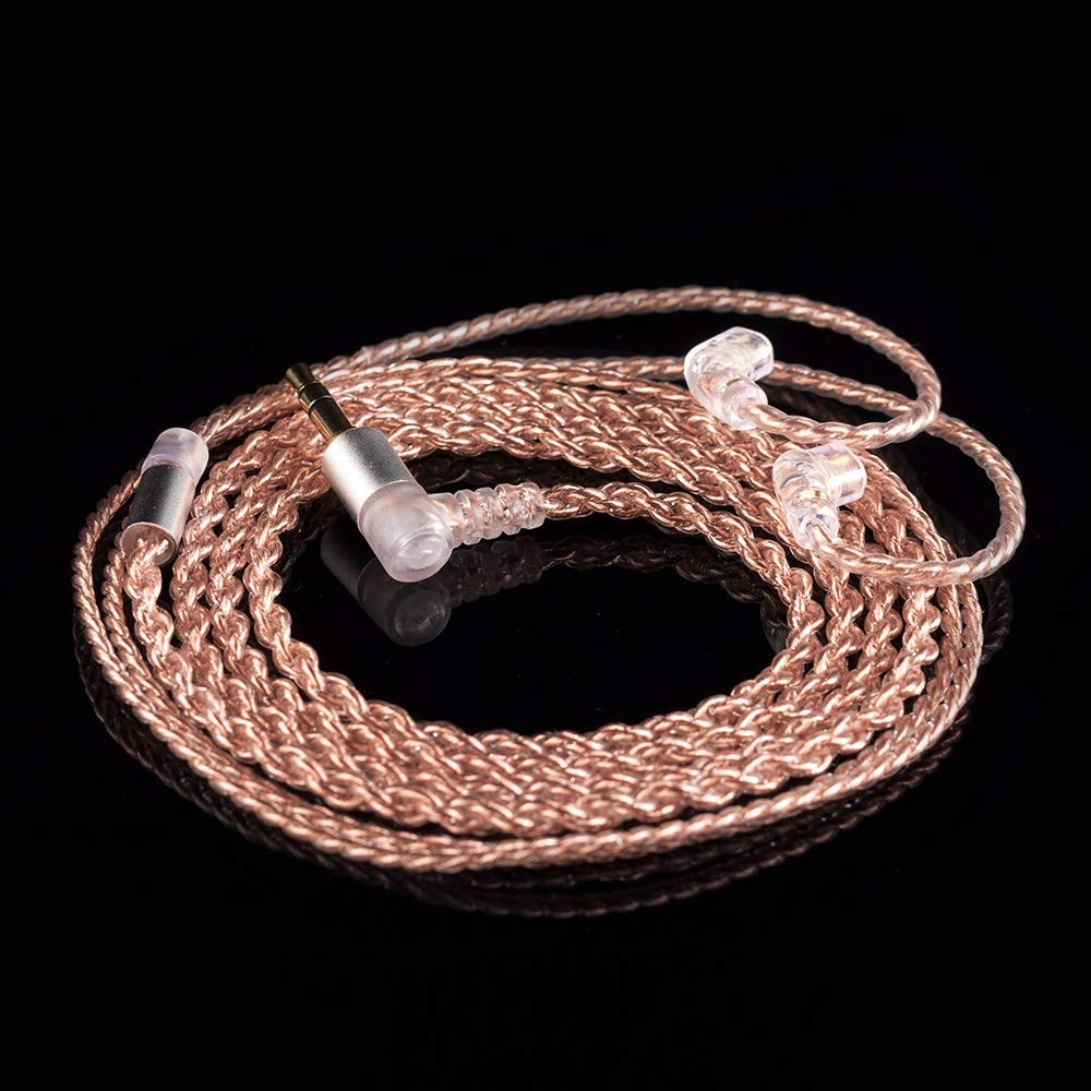 KBEAR 4 Core Silver Plated Cable with Mic