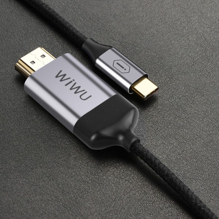 WiWU X9 Nylon Aluminum Alloy Type C To HDMI Cable