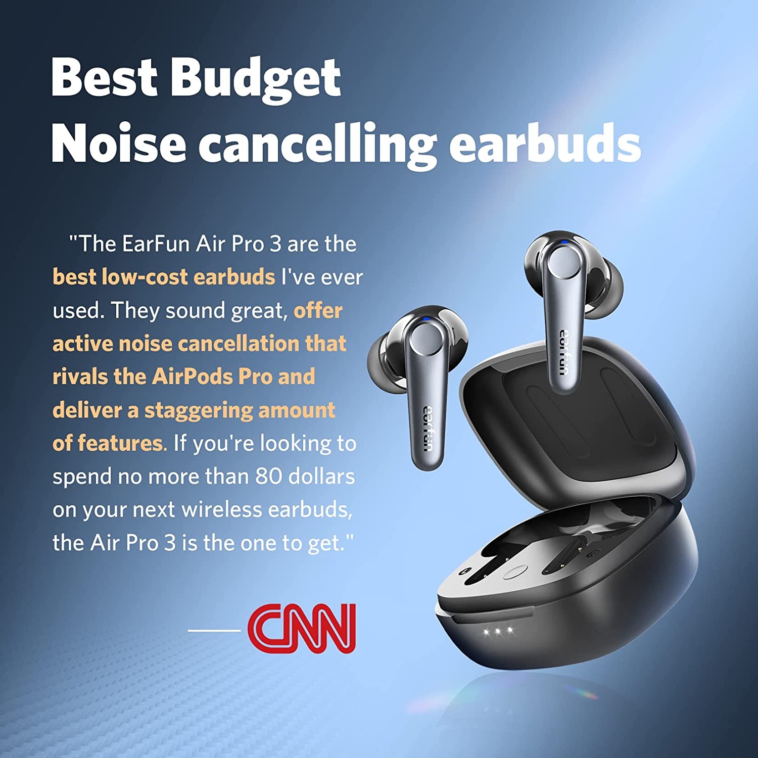 EarFun Air Pro 3 The world’s 1st LE-audio ANC True Wireless Earbuds