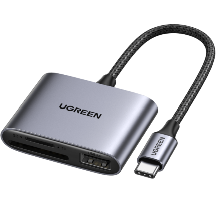 UGREEN 3 in 1 USB Type C Card Reader