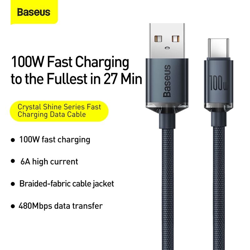 Baseus Crystal 100W USB to Type-C Cable