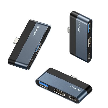 USAMS US-SJ492 Type-C to USB 3.0 + HDMI +Type C Ports Hub