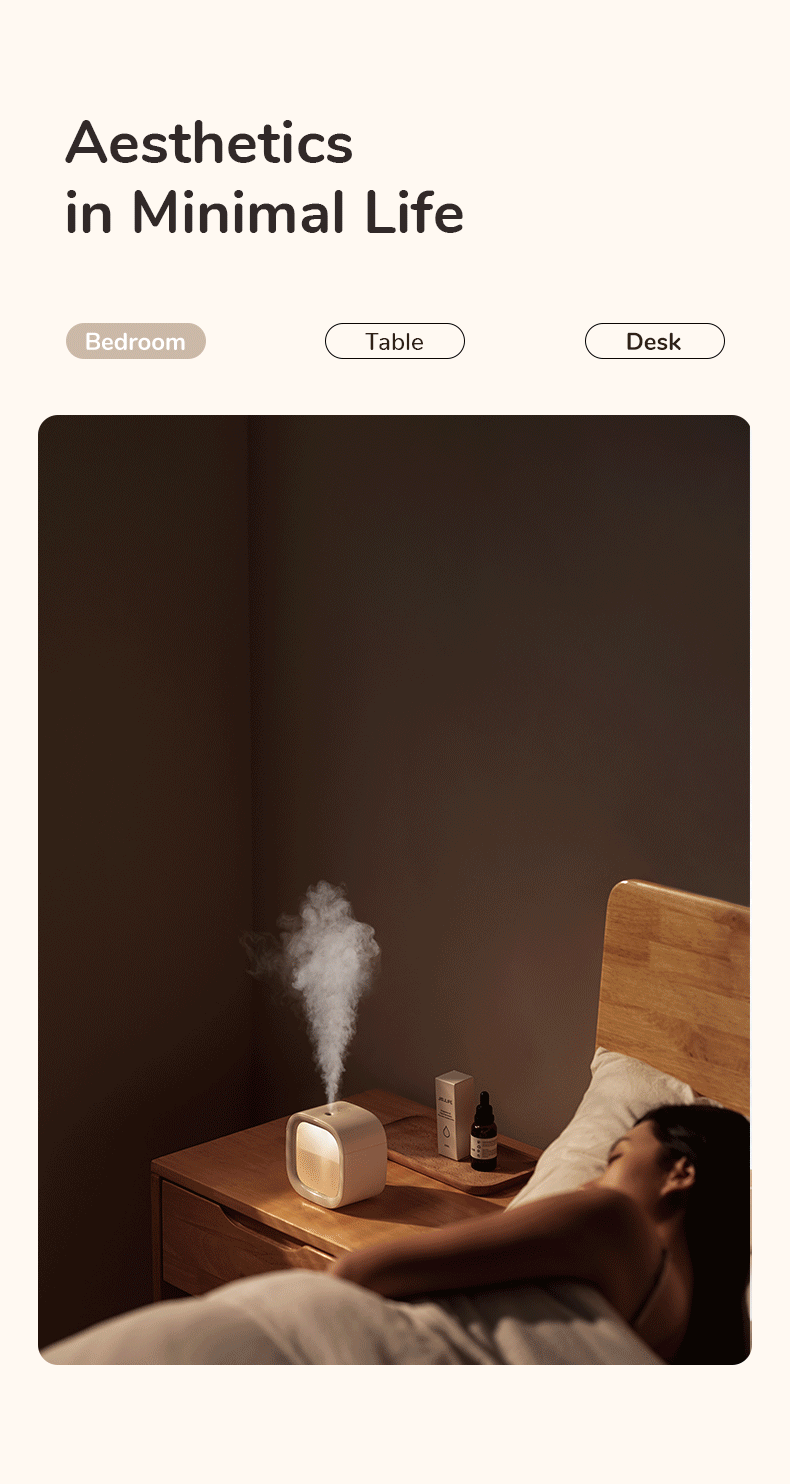 Jisulife HU18 Mini Aromatherapy Diffuser Cool Mist Humidifiers