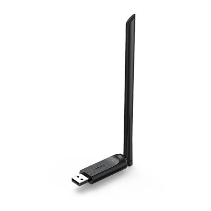 UGREEN WiFi Adapter AC650Mbps 6dBi Antenna WiFi USB for Laptop Computer (90339)