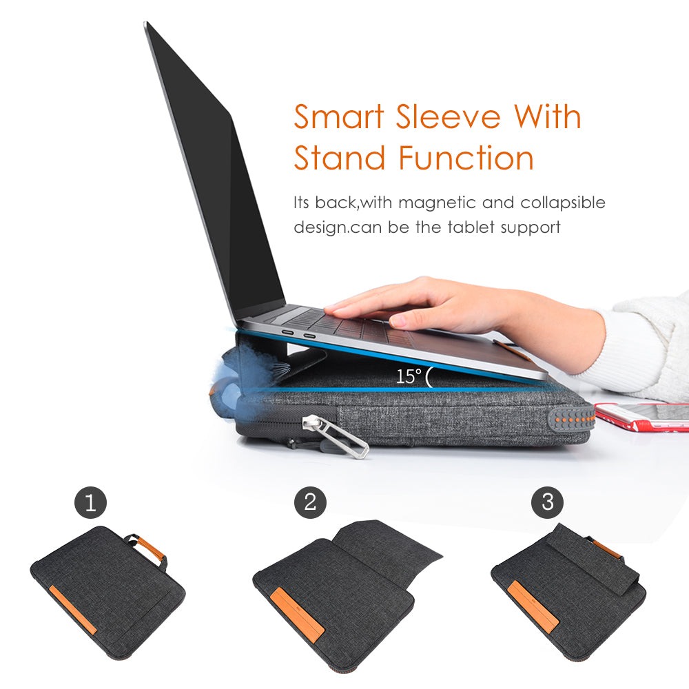 WiWU Smart Stand Sleeve For 13.3″ & 15.4” MacBook/Laptop