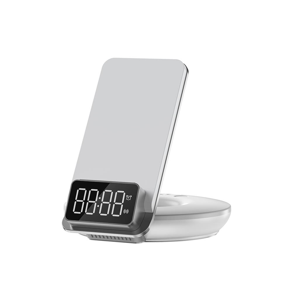 Wiwu M11 4 in 1 Wireless Charger with Time Clock