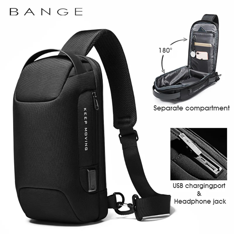 Bange 22085 Waterproof Anti-theft Crossbody Chest Bag