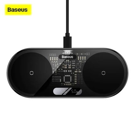 Baseus Digital LED Display 2 in 1 20W Wireless Charger