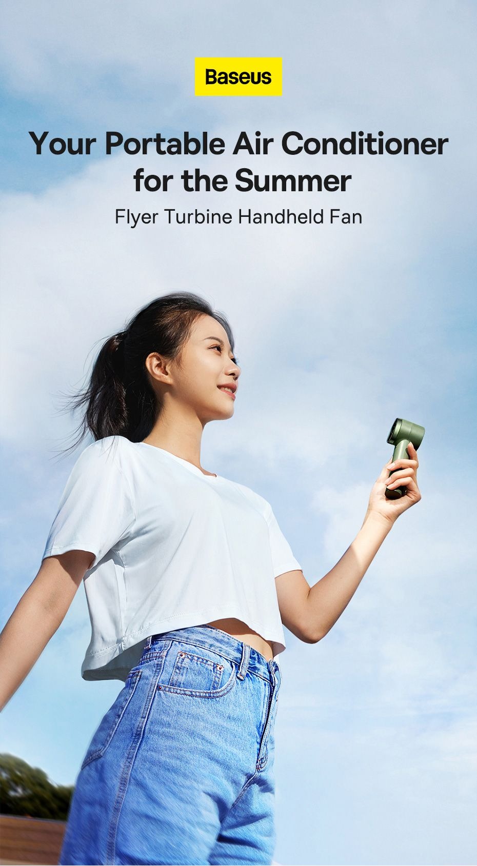 Baseus Flyer Turbine Handheld Fan