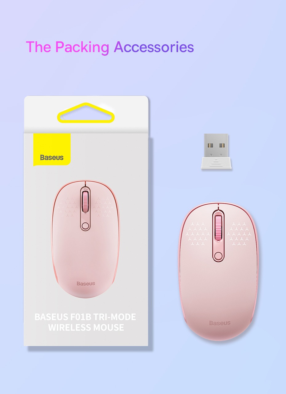 Baseus F01B Tri-Mode Wireless Mouse