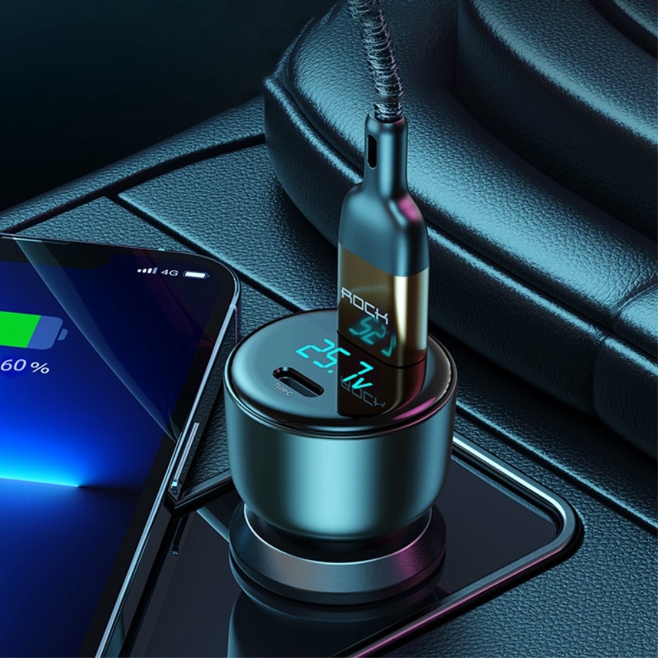 ROCK H16 PD 72W Dual Ports Car Charger