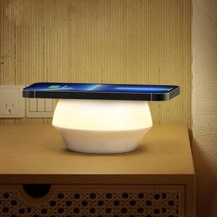 Recci RCW-21 15W Mushroom Wireless Charger And LED Small Night Light
